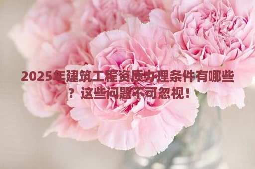 2025年建筑工程资质办理条件有哪些？这些问题不可忽视！