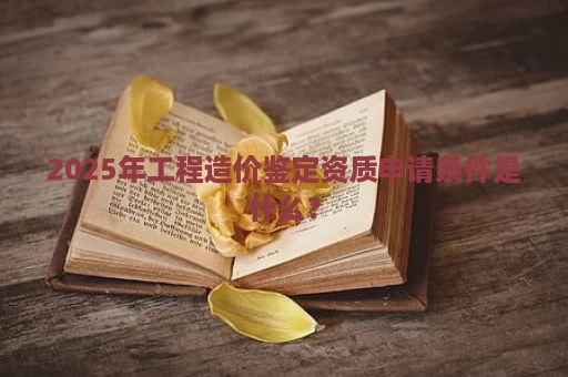 2025年工程造价鉴定资质申请条件是什么？