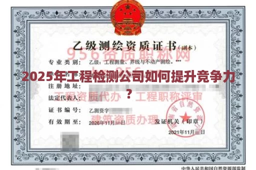 2025年工程检测公司如何提升竞争力？