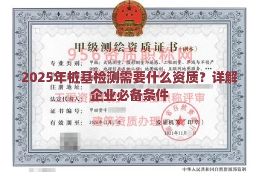 2025年桩基检测需要什么资质？详解企业必备条件