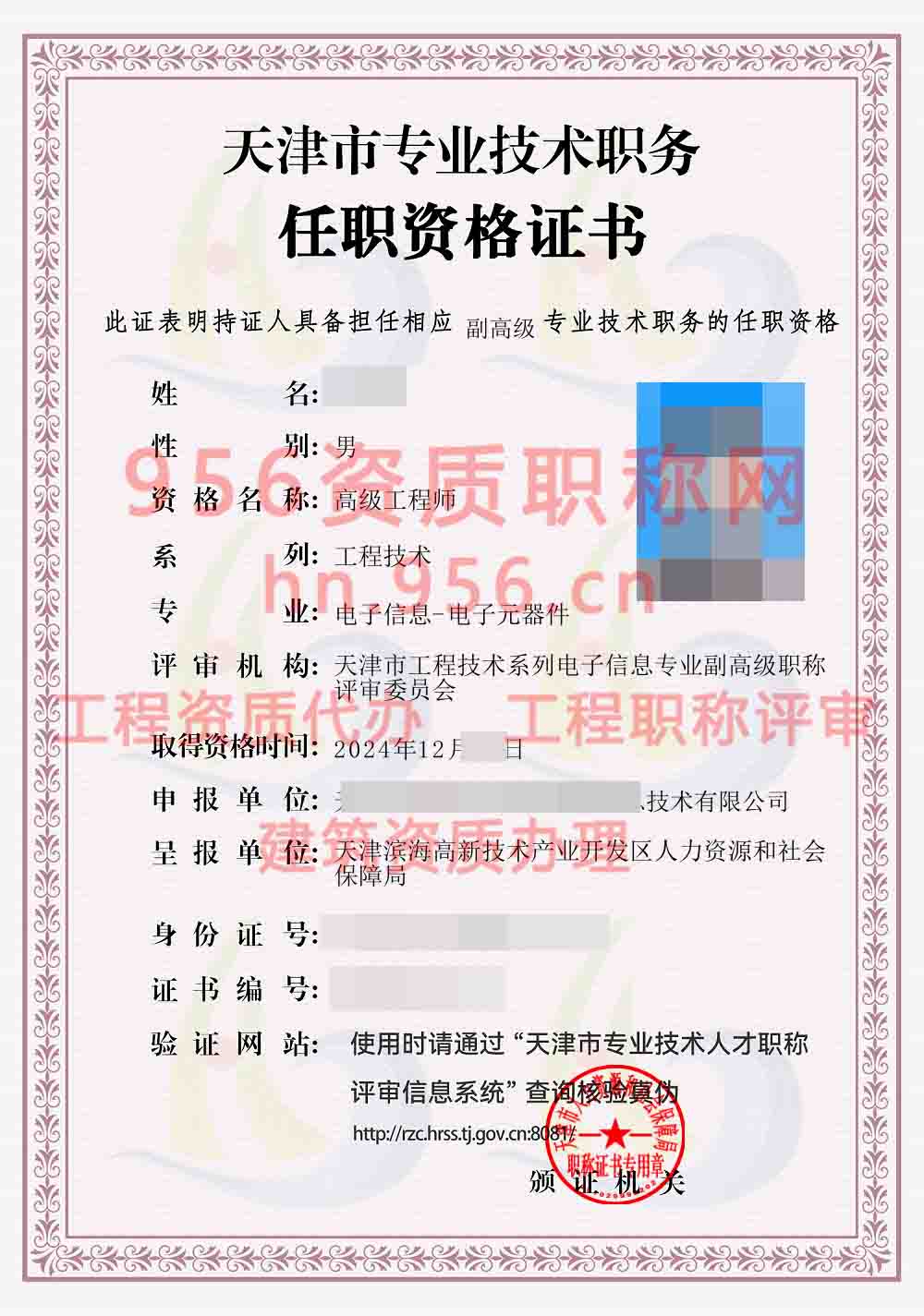 2024年12月天津市电子元器件高级职称案例展示02